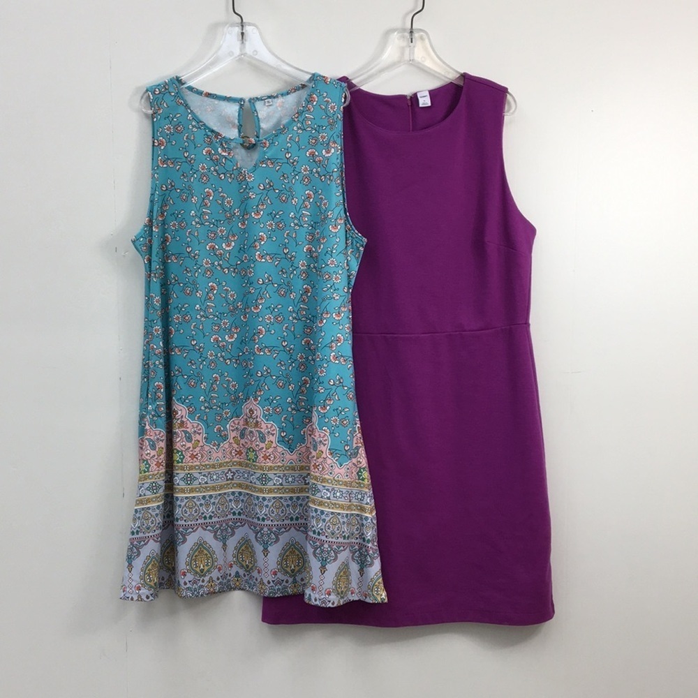 Old Navy Women's Sleeveless Dress Bundle of 2 Size XL EXCELLENT Condition